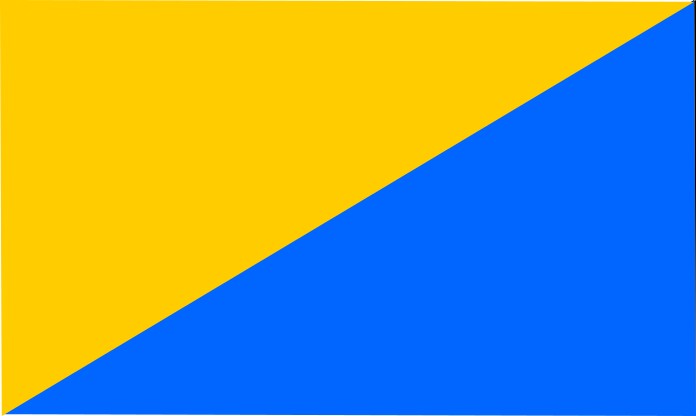 yellow-dark royal blue