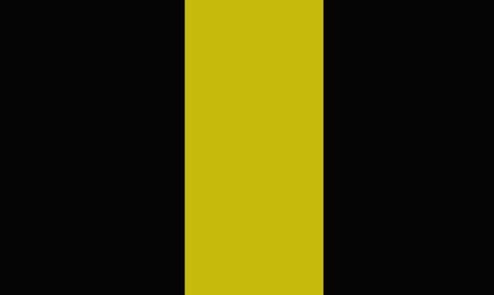 black/amber stripes